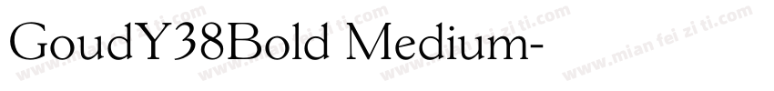 GoudY38Bold Medium字体转换